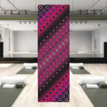 Abstraktes, rosa Muster Yoga Mat