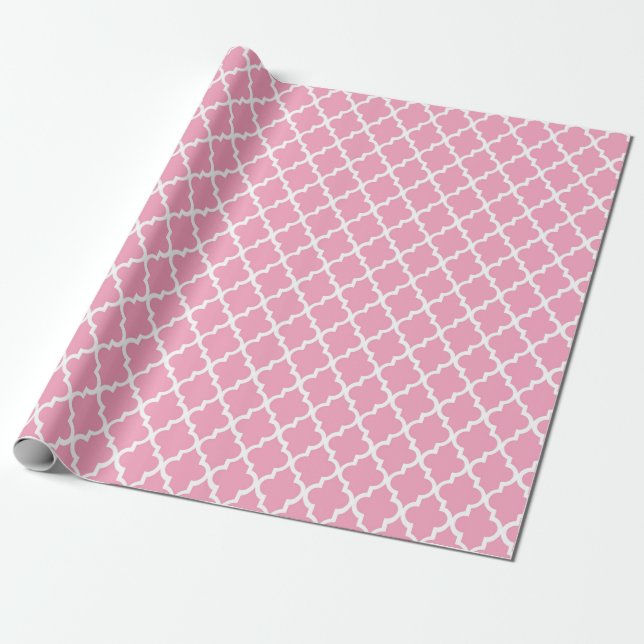 Abstraktes rosa Musterpapier Geschenkpapier (Ungerollt)