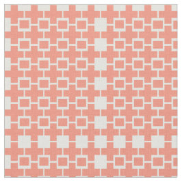 Abstraktes rosa Peach Cube Square Stoff