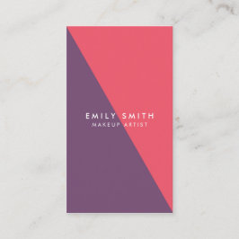 Abstraktes Rosa und Lila Makeup Social Media Visitenkarte