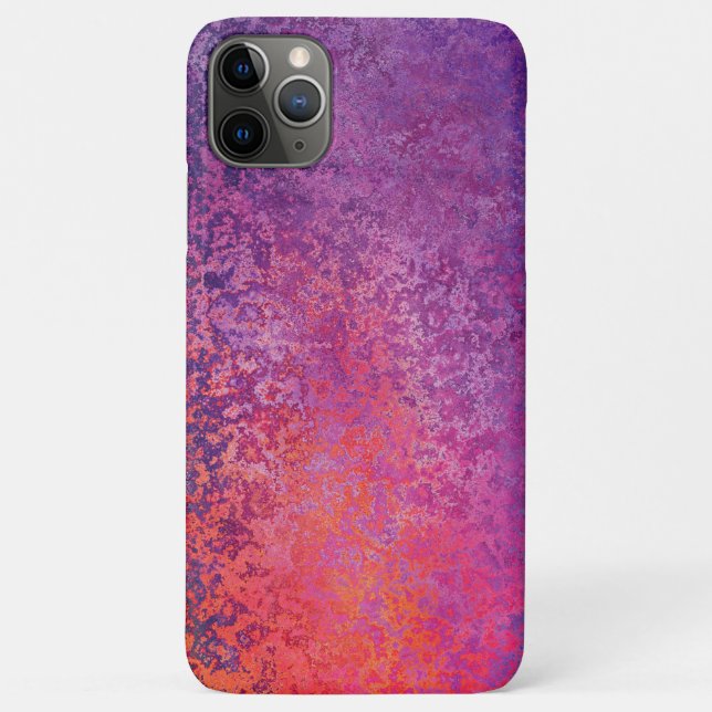 Abstraktes, rosa und lila strukturiertes Design Case-Mate iPhone Hülle (Rückseite)