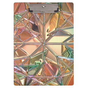 Abstraktes rosafarbenes Gold, aquamarin Klemmbrett