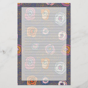 Abstraktes Rosenfeldmuster Briefpapier
