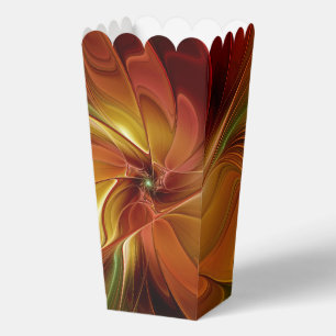 Abstraktes Rot Orange Braun Grün Fraktal Kunst Blu Geschenkschachtel