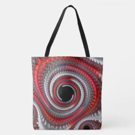 Abstraktes Rotes Gradient Spiral Fraktal