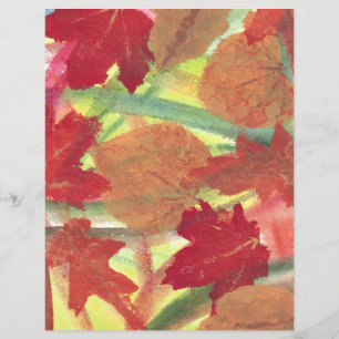 Abstraktes rotes Herbstblatt