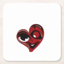 Abstraktes, rotes Herz