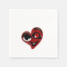 Abstraktes, rotes Herz