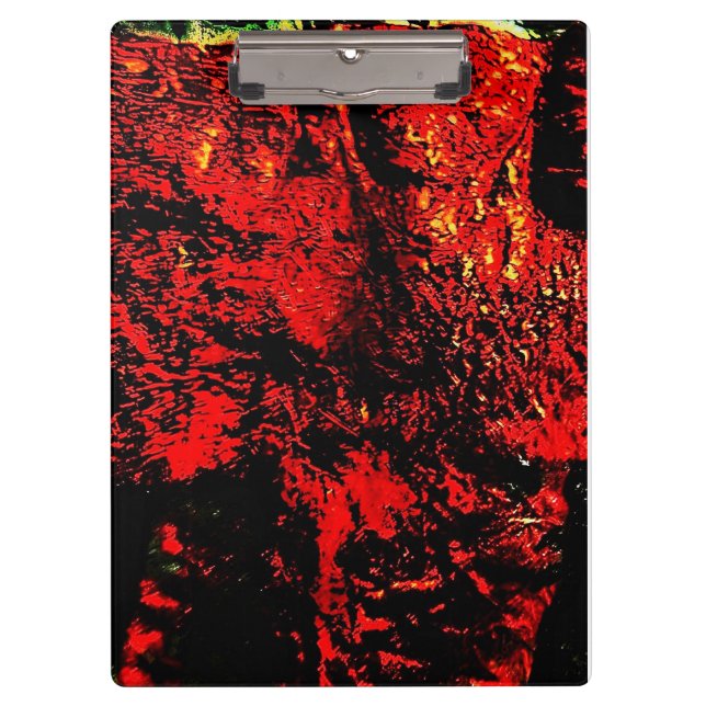 Abstraktes rotes Klemmbrett, Dunkelrotes abstrakte Klemmbrett (Vorderseite)