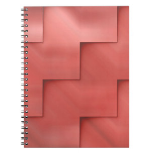 Abstraktes, rotes, kreatives Hintergrundbild, Kuns Notizblock