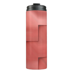 Abstraktes, rotes, kreatives Hintergrundbild, Kuns Thermosbecher