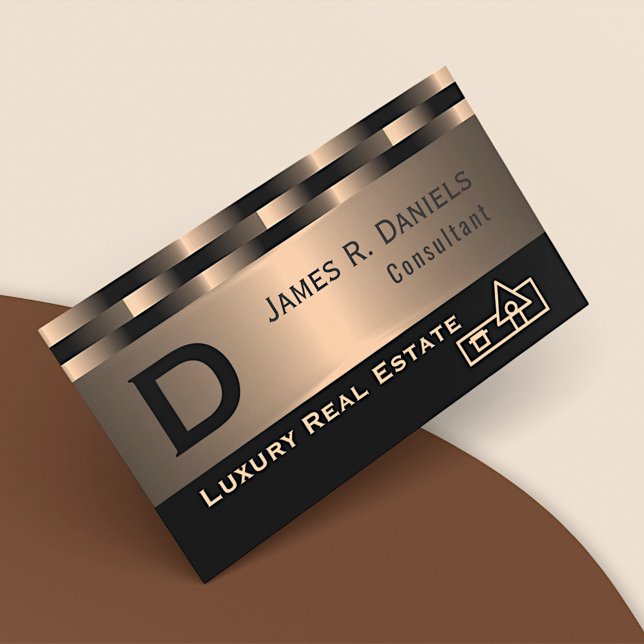 Abstraktes rotes Kupfer Luxus Metallic Art Muster Visitenkarte (Von Creator hochgeladen)