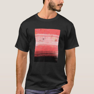 Abstraktes rotes Landschaftsbild T-Shirt