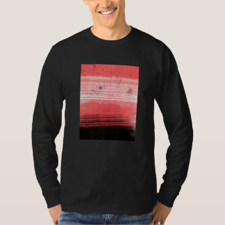 Abstraktes rotes Landschaftsbild T-Shirt