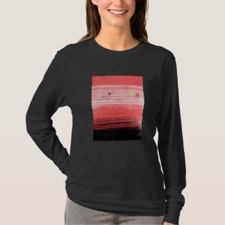 Abstraktes rotes Landschaftsbild T-Shirt