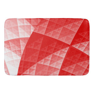 Abstraktes Rotes Muster Badematte