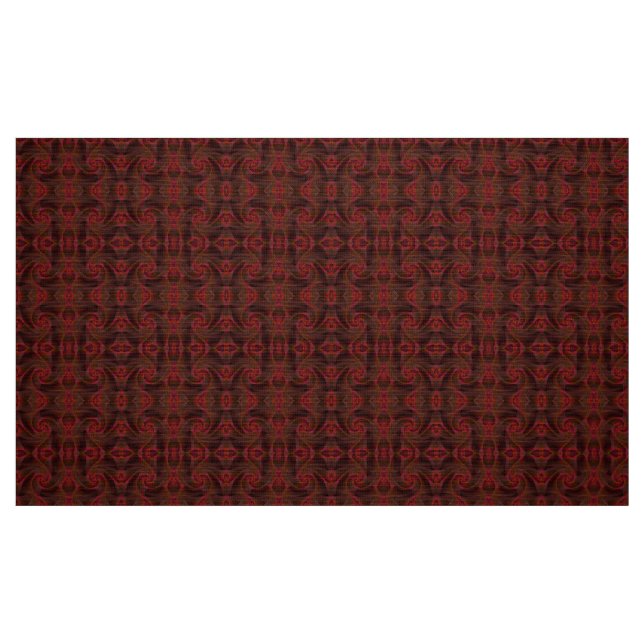 Abstraktes rotes Muster Stoff (Fat Quarter (45,7 x 55,9 cm))