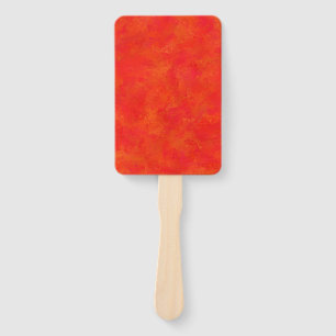 Abstraktes rotes Orangenmuster Fächer