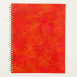 Abstraktes rotes Orangenmuster Planer