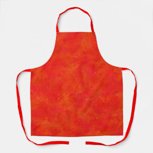 Abstraktes rotes Orangenmuster Schürze