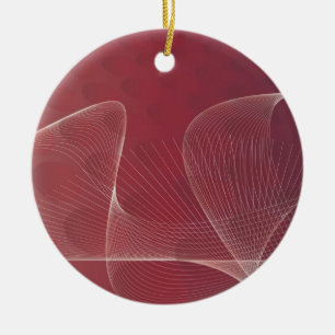 abstraktes rotes Ornament