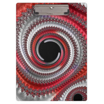 Abstraktes Rotes Schwarzes Gradient Spiral Fraktal
