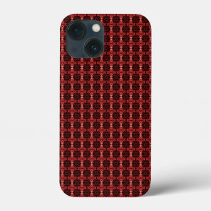 Abstraktes rotes und schwarzes Muster Case-Mate iPhone Hülle