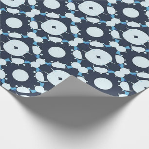 Abstraktes Rundmuster mit geometrischen Elementen Geschenkpapier
