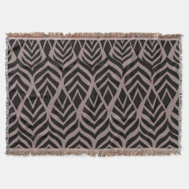 Abstraktes Safari-Braun-Throw-Decke Decke
