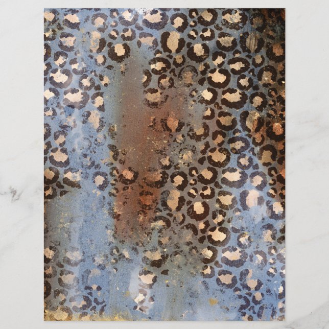 Abstraktes Safari Grunge Scrapbook (Rückseite)