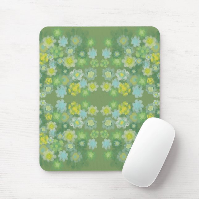 Abstraktes, salziges, florales Farbmuster Mousepad (Mit Mouse)