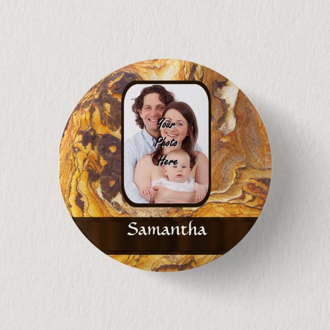 Abstraktes Sandsteinmuster Button (Vorderseite)