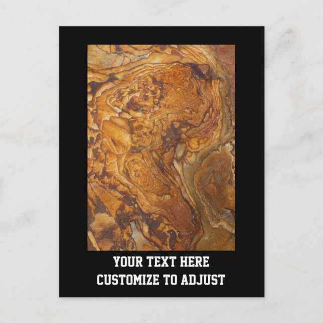 Abstraktes Sandsteinmuster Postkarte (Vorderseite)