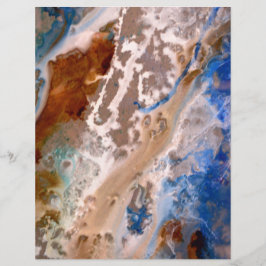 Abstraktes Sandstrandmuster mit Schaumwasser