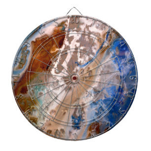 Abstraktes Sandstrandmuster mit Schaumwasser Dartscheibe