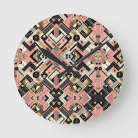 Abstraktes Schaltbrett - Retro Mid Century Modern