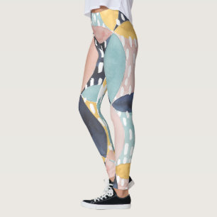 Abstraktes Schaltmuster Leggings