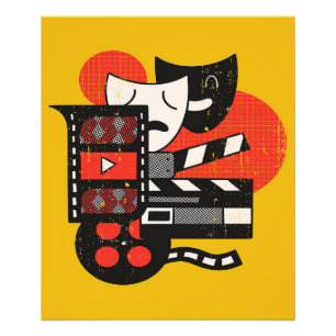 Abstraktes Schauspiel Theater  Theater Fotodruck