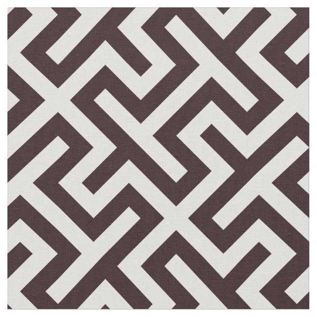 abstraktes, schick-braunes geometrisches Muster Stoff (Nahaufnahme)