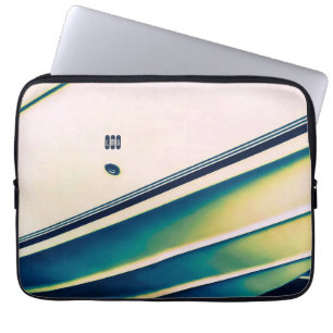 Abstraktes Schiff in Blue Electronics Bag Laptopschutzhülle