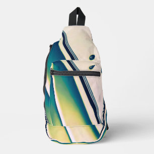Abstraktes Schiff in Blue Sling Bag
