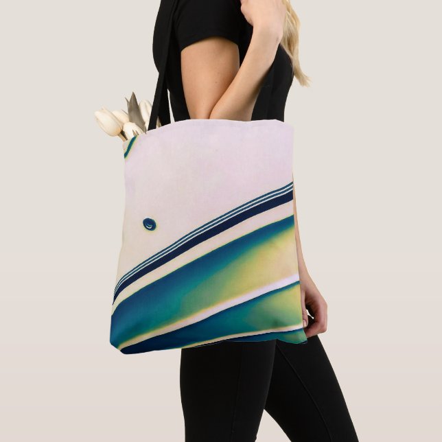 Abstraktes Schiff in Blue Tote Bag (Von Nahem)