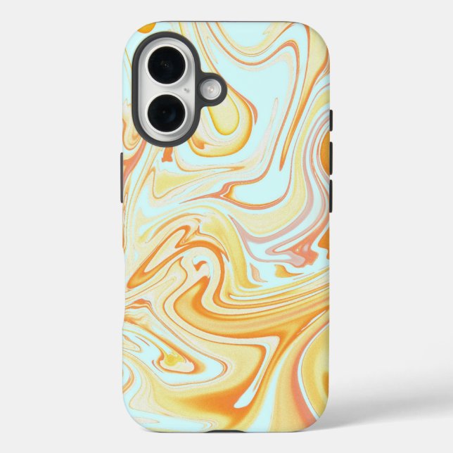 Abstraktes schlanke iPhone16 Gehäuse - trendiges M Case-Mate iPhone Hülle (Rückseite)