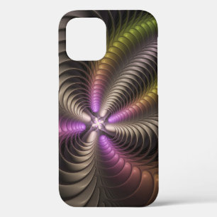 Abstraktes schlankes, buntes 3D-Fraktal Case-Mate iPhone Hülle