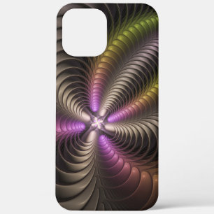 Abstraktes schlankes, buntes 3D-Fraktal Case-Mate iPhone Hülle