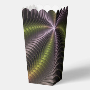 Abstraktes schlankes, buntes 3D-Fraktal Geschenkschachtel