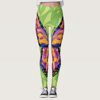 Abstraktes Schmetterlingsgemälde Leggings
