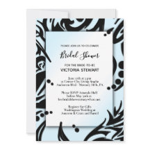 Abstraktes Schwarz-Blau-Brautparty