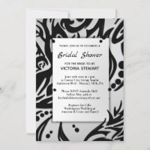 Abstraktes Schwarz-Silber-Brautparty