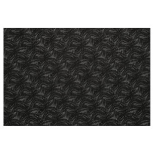 Abstraktes Schwarz-Swirbel-Muster Stoff
